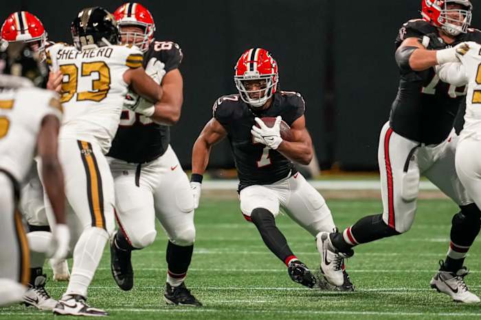 Atlanta Falcons rookie running back Bijan Robinson had an impressive performance against the New Orleans Saints.